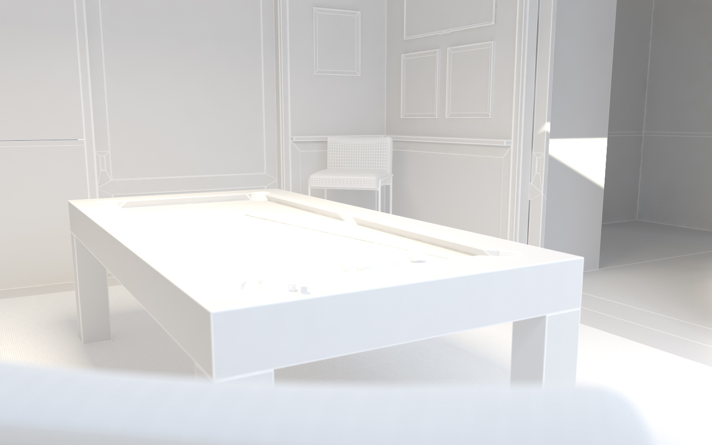 Billiard Room Scene 3D Model_019